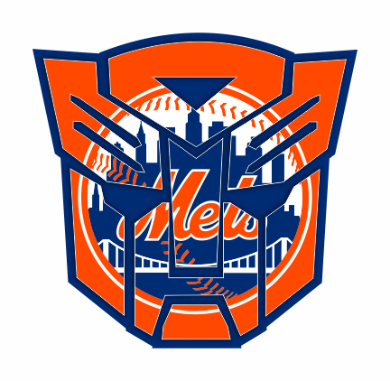 Autobots New York Mets logo vinyl decal